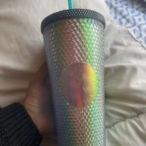 Starbucks peacock studded cup